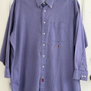 Tommy Hilfiger Men's Purple Button-Down Shirt
